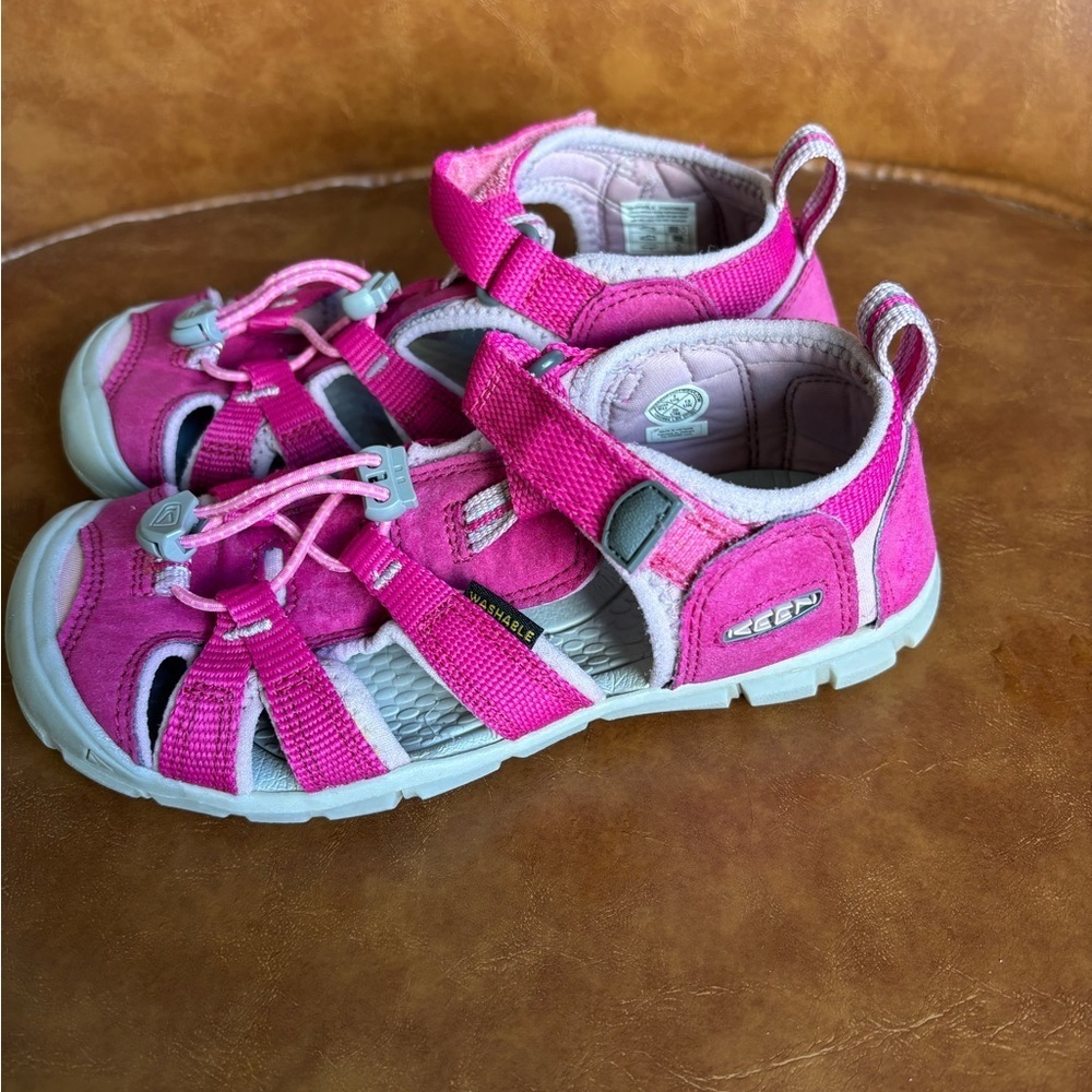 Keen Seacamp Kids Pink Sandals Water Hiking Camping - Picture 5 of 7